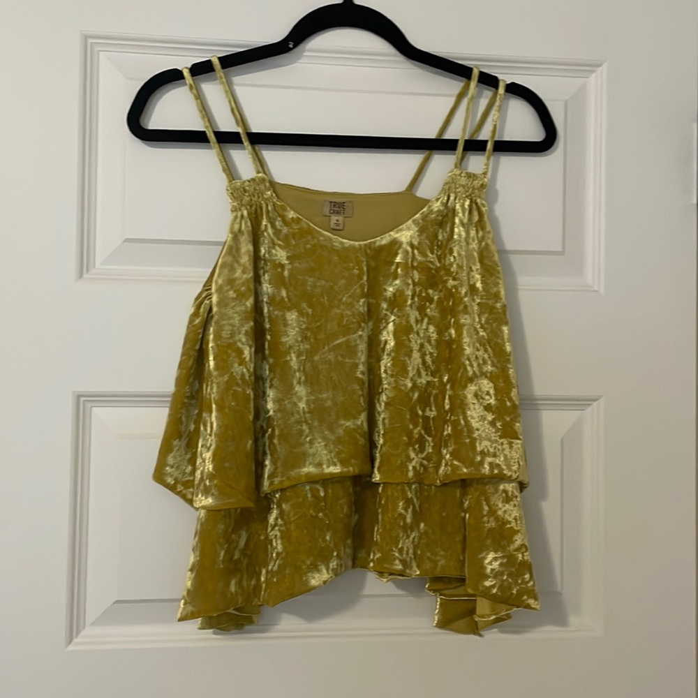 True craft Crushed Velvet Tank